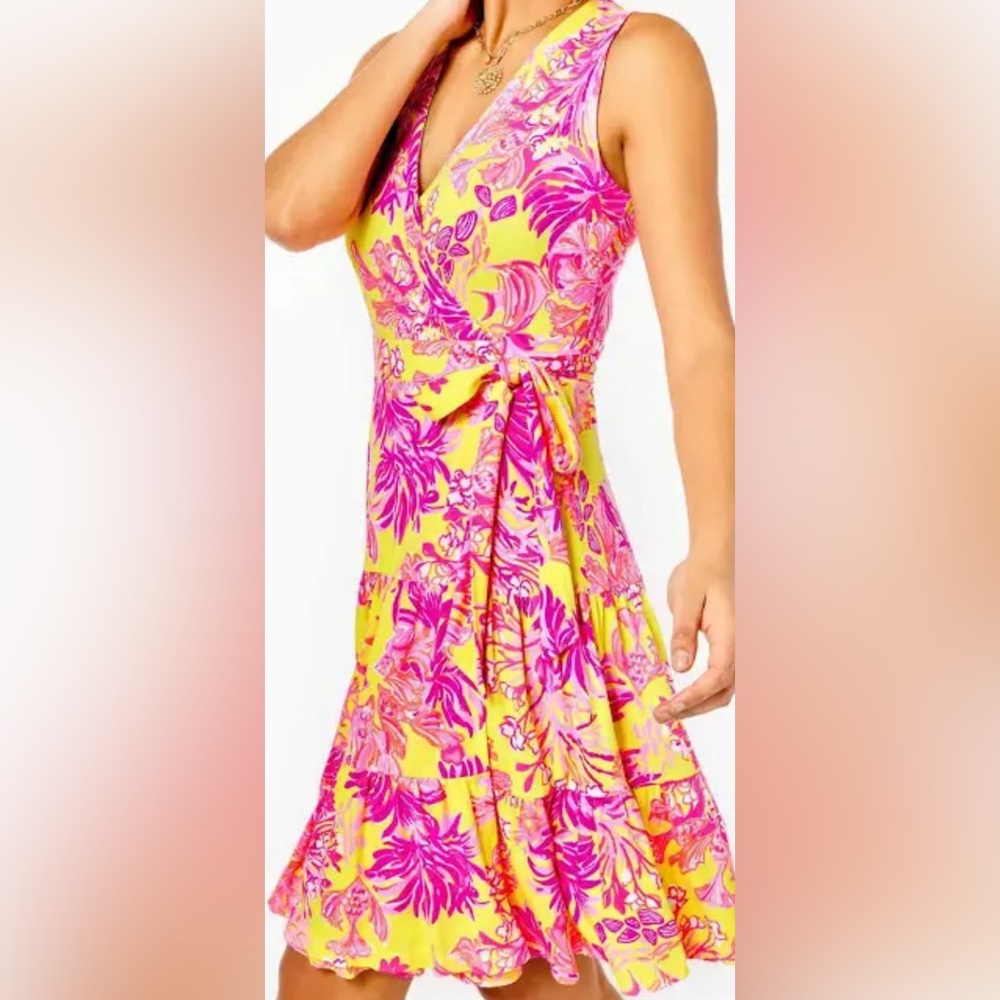 NWT Lilly Pulitzer Folly Wrap Dress Size Medium